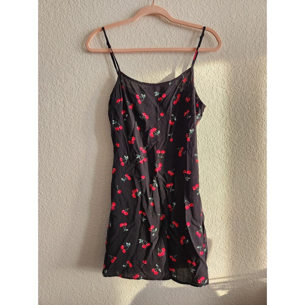 Women's Cherry Mini Summer Dress Sm
